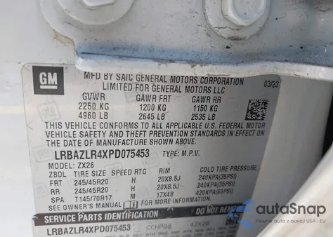 2023 Buick Envision Preferred Fwd from USA, damaged, VIN LRBAZLR4XPD075453